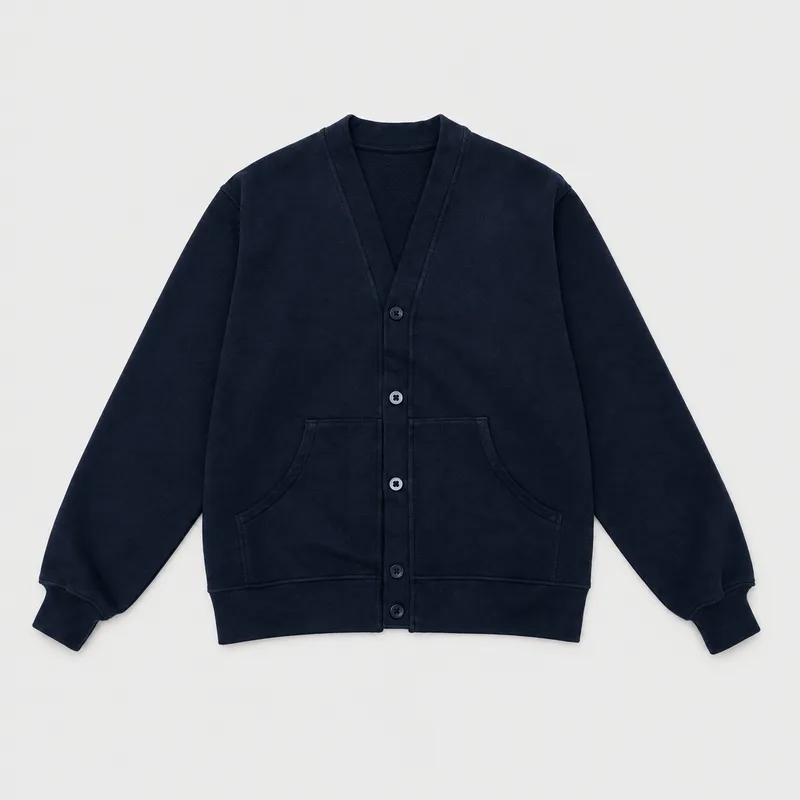 バーバリアン 12oz CARDIGAN LONG / VFE19 (ネイビー) メンズ 長袖 