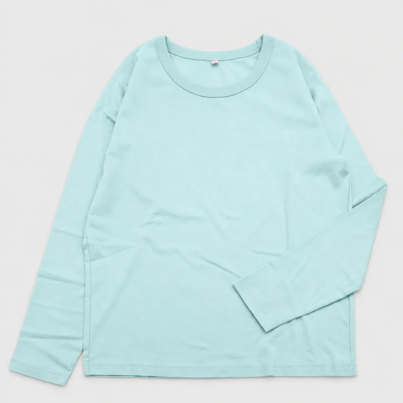 残りわずか！ USAコットン 長袖無地Tシャツ