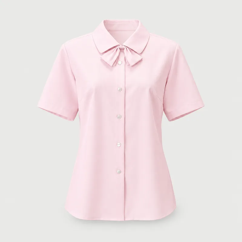 事務 事務服 制服 半袖ブラウス シャツ レディース セロリー Selery S36186 リボ